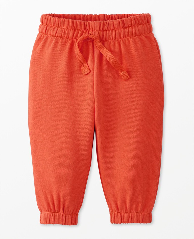 Baby French Terry Sweatpants in Persimmon - main