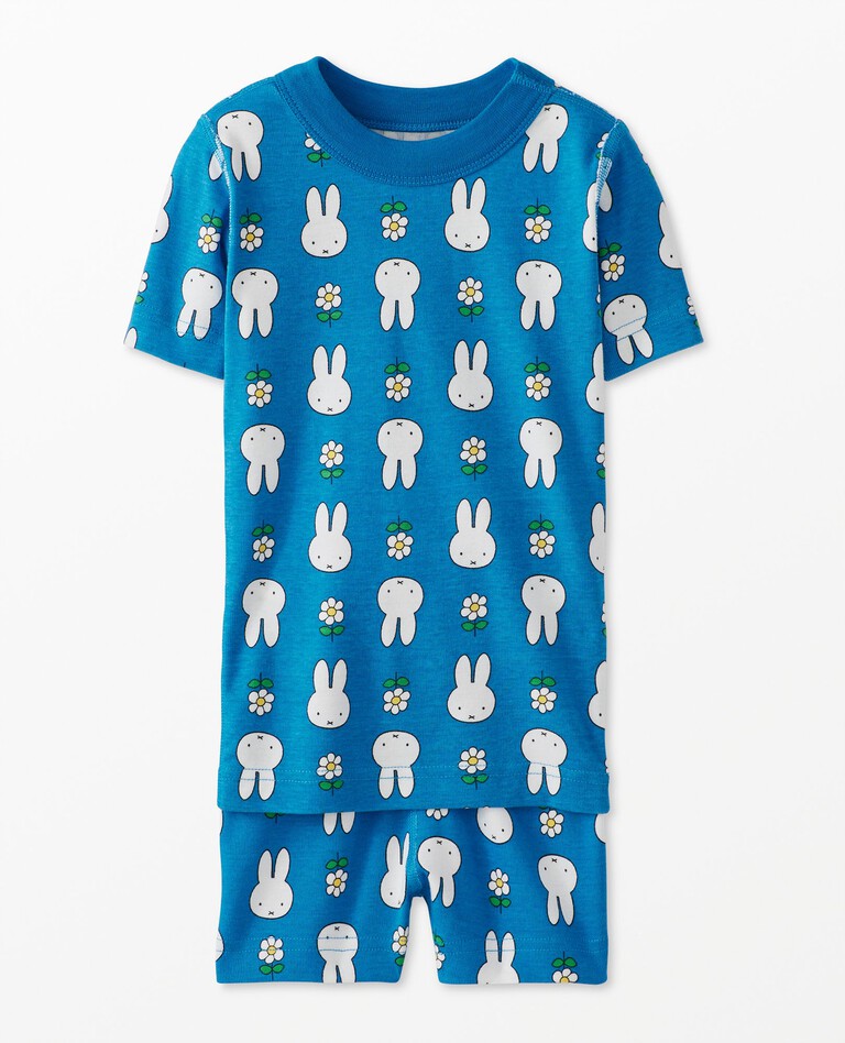 Miffy Print Short John Pajama Set in Miffy Blue - main