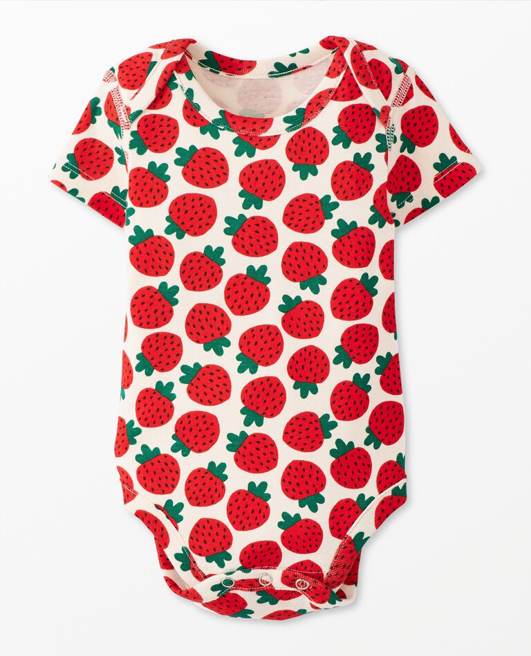 Baby Body Suit in Petite Strawberry Jam - main