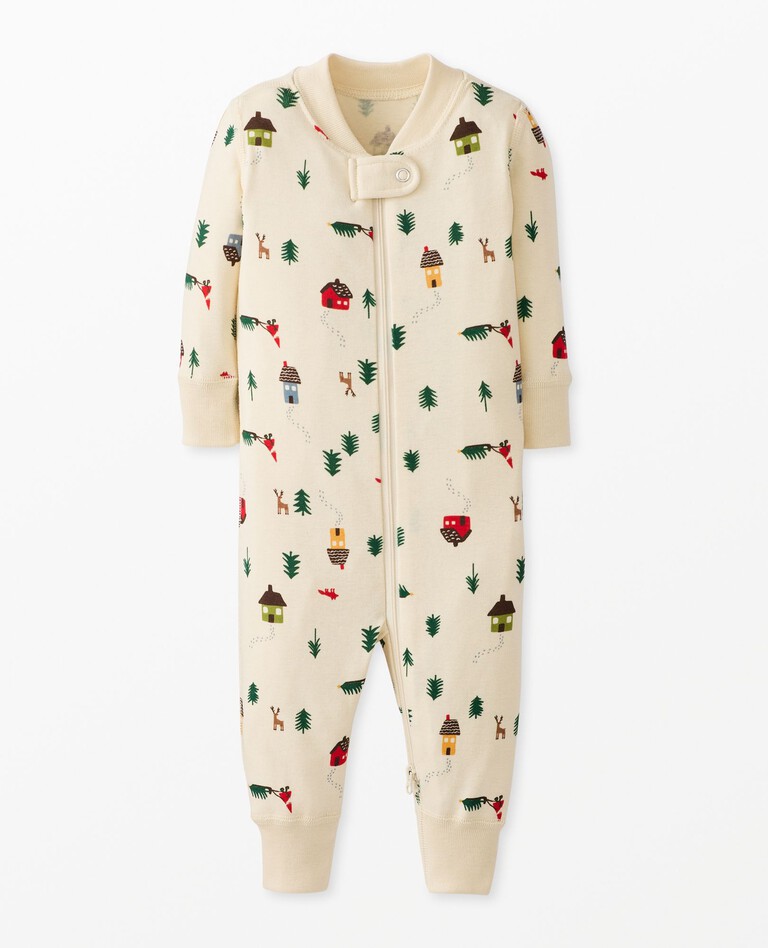 Baby Holiday 2-Way Zip Sleeper in Woodland Gnome - main